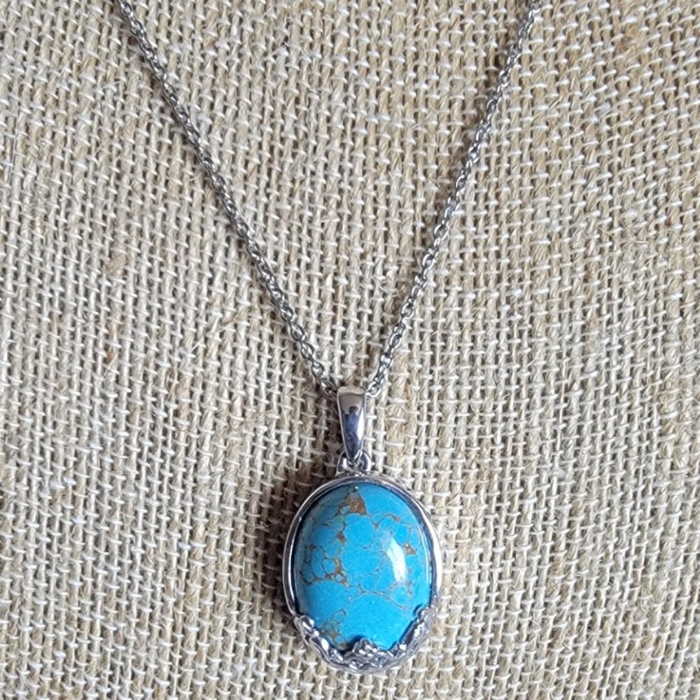 Mojave Blue Turquoise Necklace - Picture 3 of 4